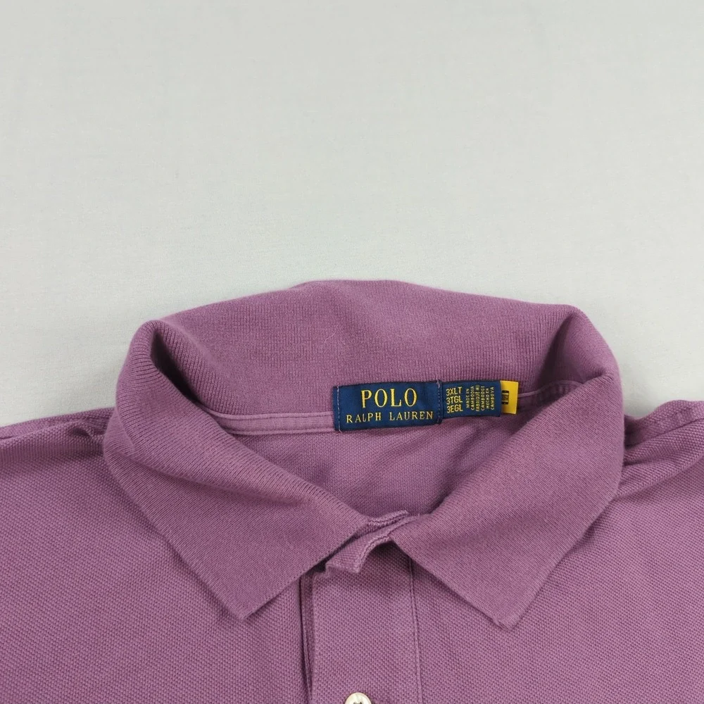 Polo Ralph‎ Lauren Shirt Mens 3XLT Purple Polo Golf Casual Office Preppy